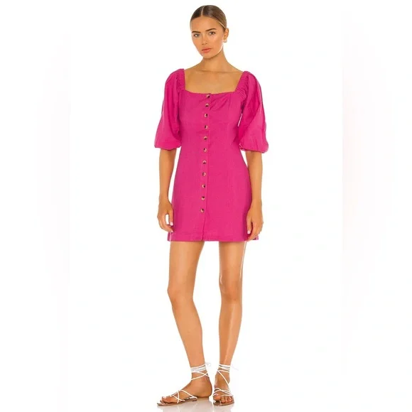 L*Space Marina Cover-Up Dress Medium / Pink